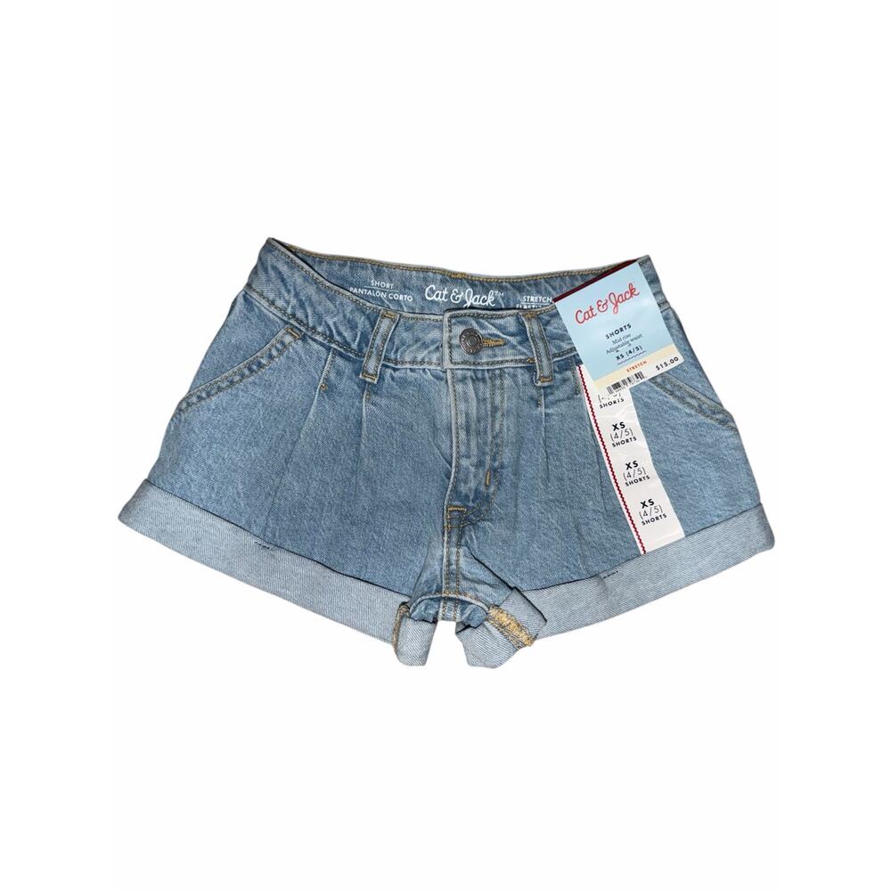 Cat & Jack Light Wash Blue  Denim Shorts
